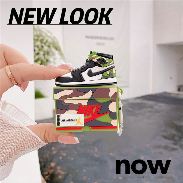 3D Air Jordan Camouflage Cover for Airpods 2 3 Pro Sports Camo Shoes Case 3