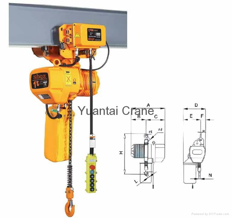 electric chain hoist price 3