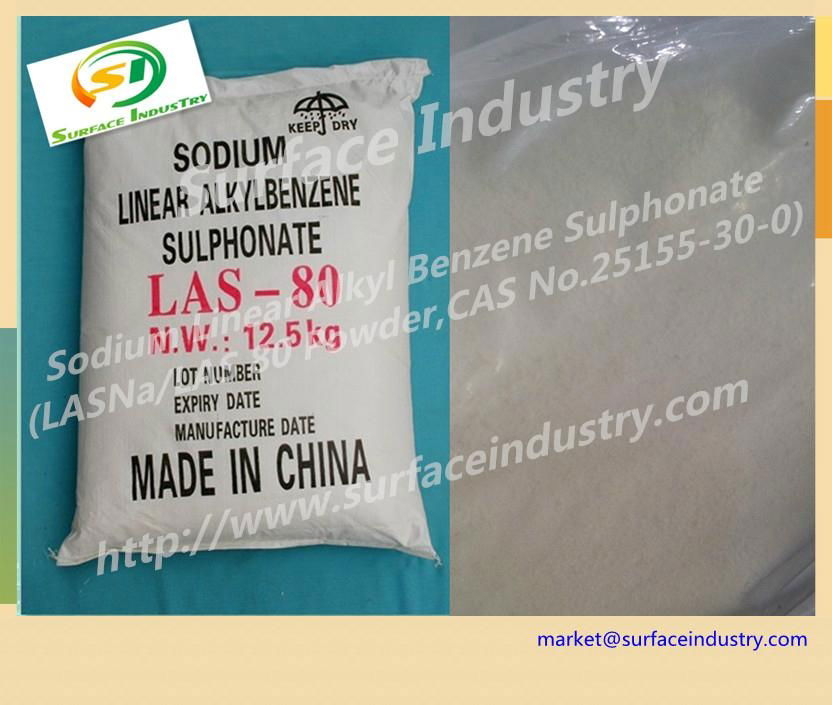 Detergent Raw Material Sodium Linear Alkyl Benzene Sulphonate Powder,LAS 80 LASP80 (China