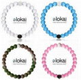 Personalized Fashion Transparent Beads Silicone Lokai Bracelets