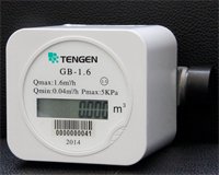 micro ultrasonic LCD display gas meter