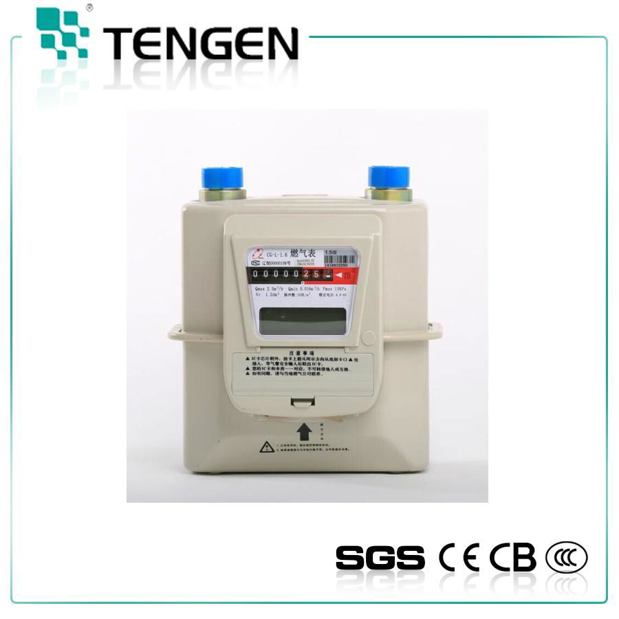 G2.5/4.0 Prepaid IC card Gas meter 