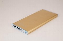 A grade ultra-thin polymers mobile power bank with led lamp
