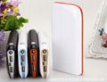 Wholesale high capacity 20000 mAh smart mobile power bank with led lamp & dual U 5