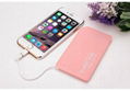 Ultral-thin portable mobile power tank with outline & iPhone 5 connector  1