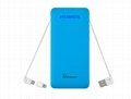 Multi-function polymers mobile power bank with iPhone 5 connector 3