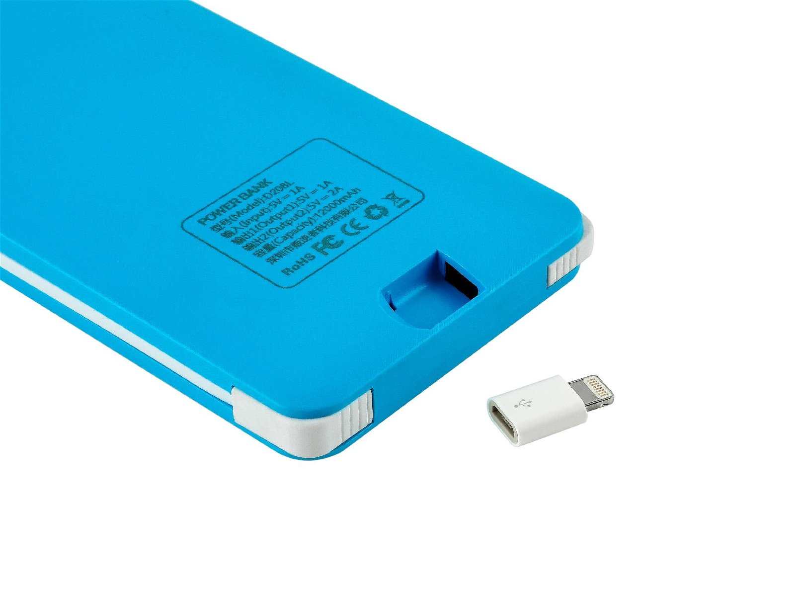 Multi-function polymers mobile power bank with iPhone 5 connector 4