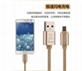 High strength nylon braided USB cable data line for Android 1