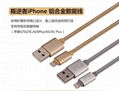 Custom USB line nylon braid sync data cable for iPhone