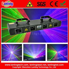 L2500RRGB 400mW RRGB Four Tunnel Laser Show System