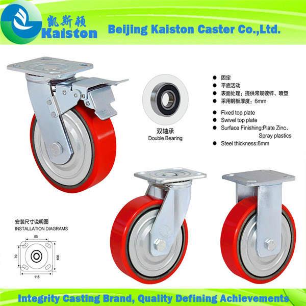  KI1123 Kaiston Polyurethane Caster wheels 2