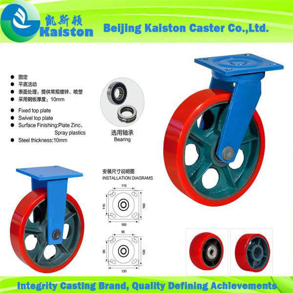  KI1123 Kaiston Polyurethane Caster wheels 5