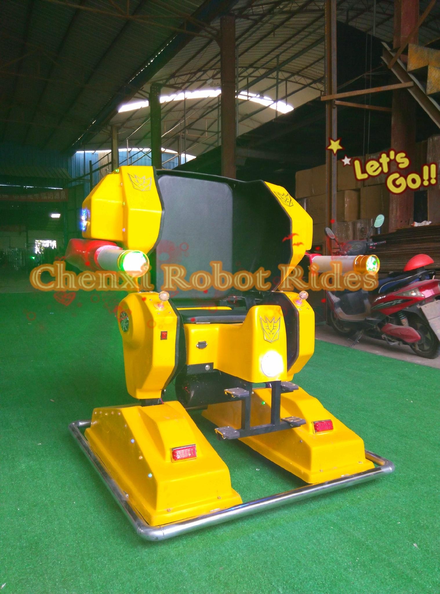 2015 New Amusement Rides Happy Robot Walking Rides for Playground