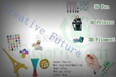 Offer 3D pen,3D filament,3D printer with competitive price and best service