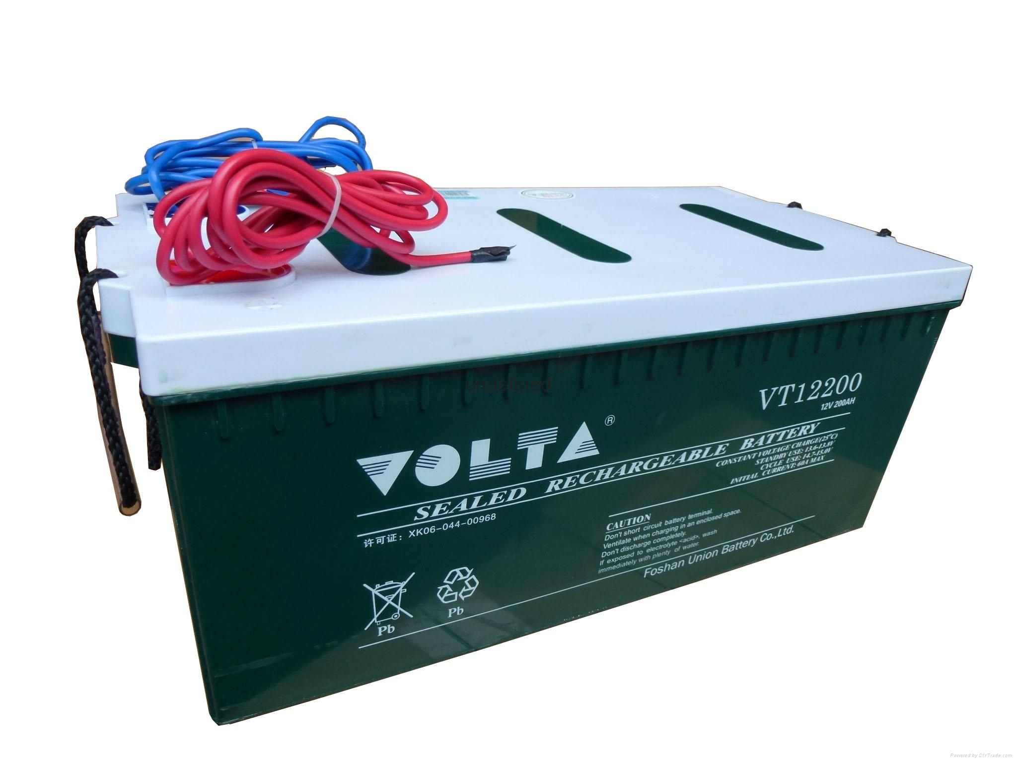 中外合资品牌VOLTA  VT12200 光伏蓄电池后备蓄电池胶体蓄电池12V200AH 2