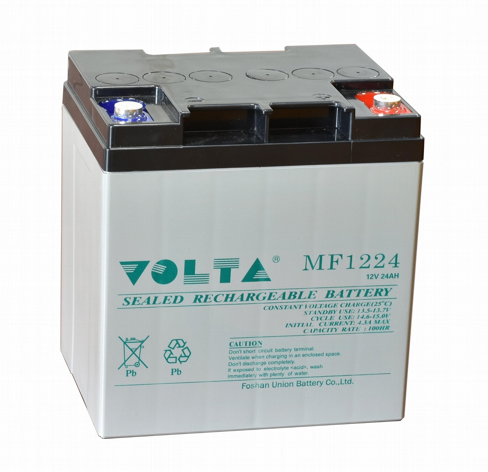 合资品牌VOLTA MF1224(12V24AH)免维护铅酸蓄电池
