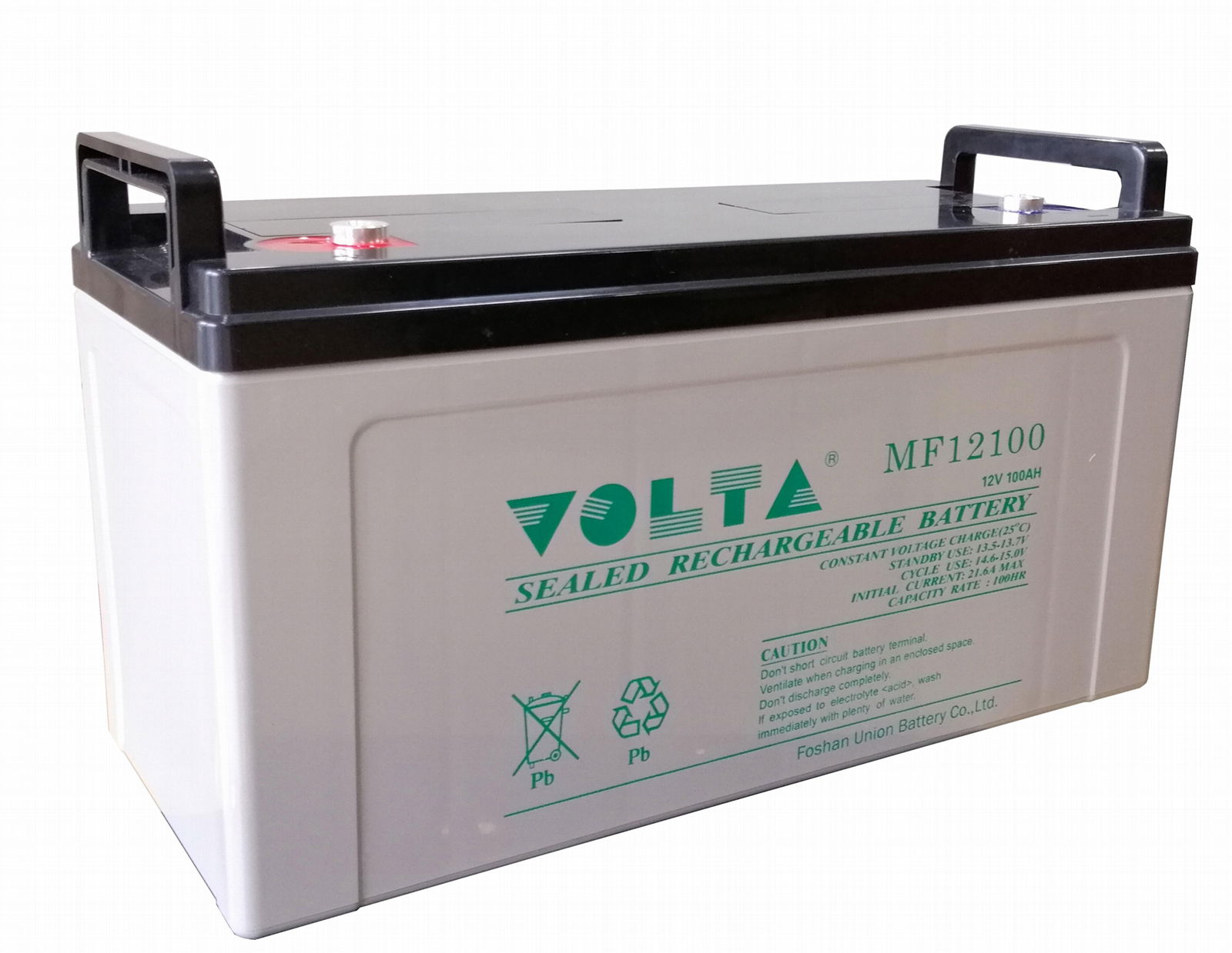 合資品牌 VOLTA  MF12100(12V100AH)免維護鉛酸蓄電池  3