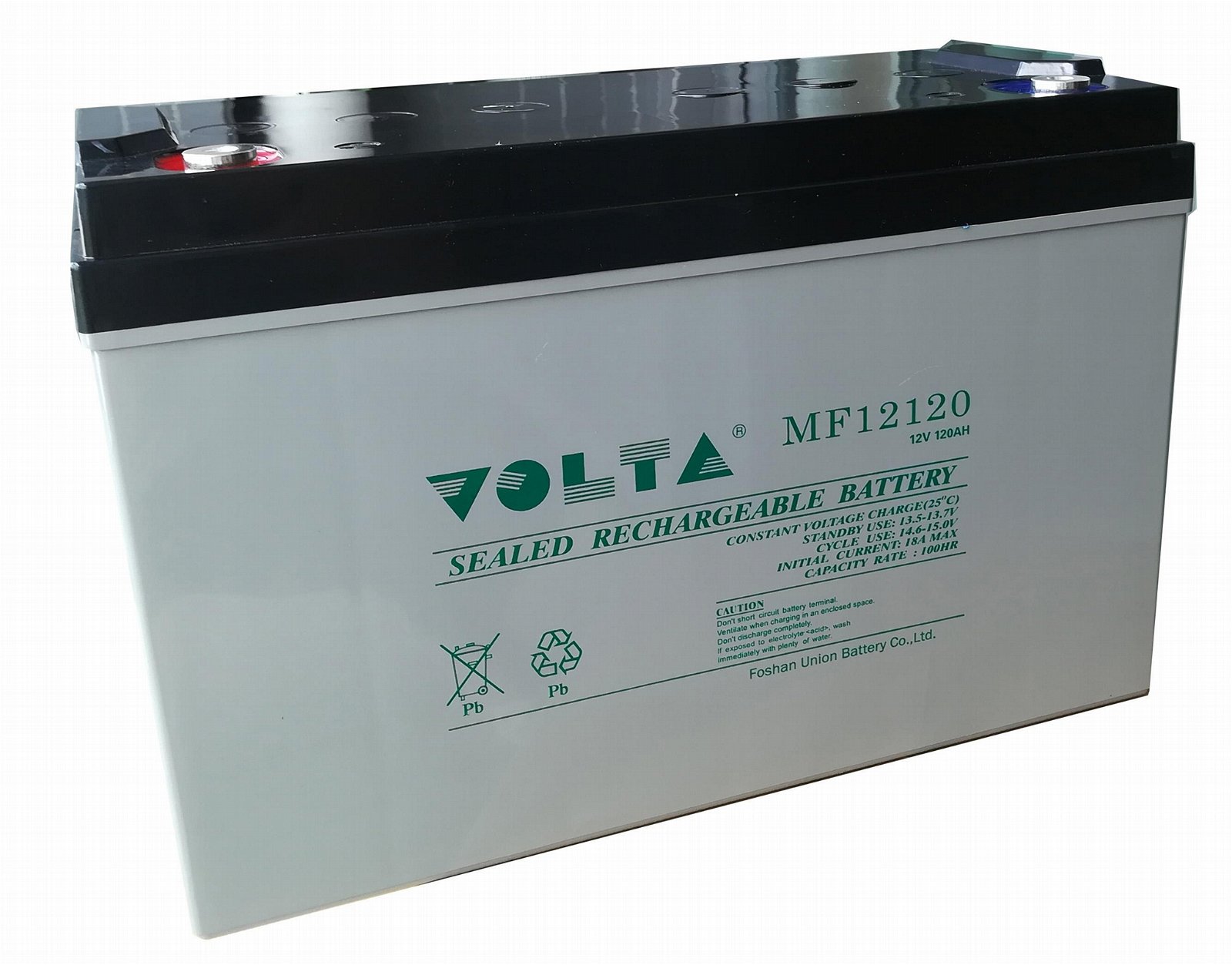 中外合资品牌VOLTA MF12120(12V120AH)免维护铅酸蓄电池 3