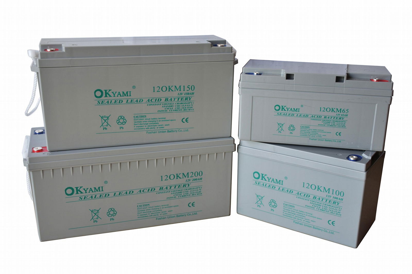 中外合資品牌OKYAMI  12OKM150 (12V150AH)鉛酸蓄電池  2