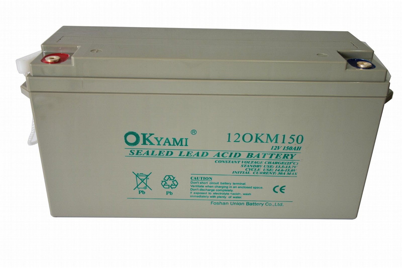 中外合資品牌OKYAMI  12OKM150 (12V150AH)鉛酸蓄電池 