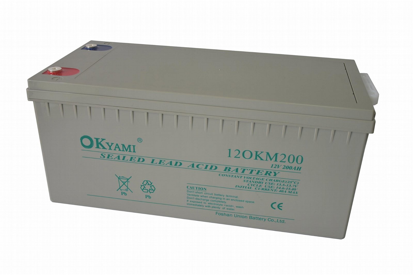 中外合资品牌OKYAMI 12OKM200(12V200AH)铅酸蓄电池 