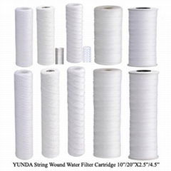 PP sediment string wound water filter cartridge 