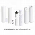 PP melt blown water cartridge filter 