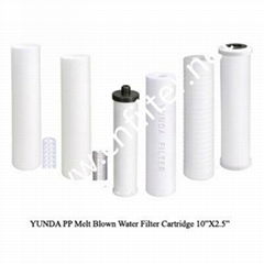 PP melt blown water cartridge filter 