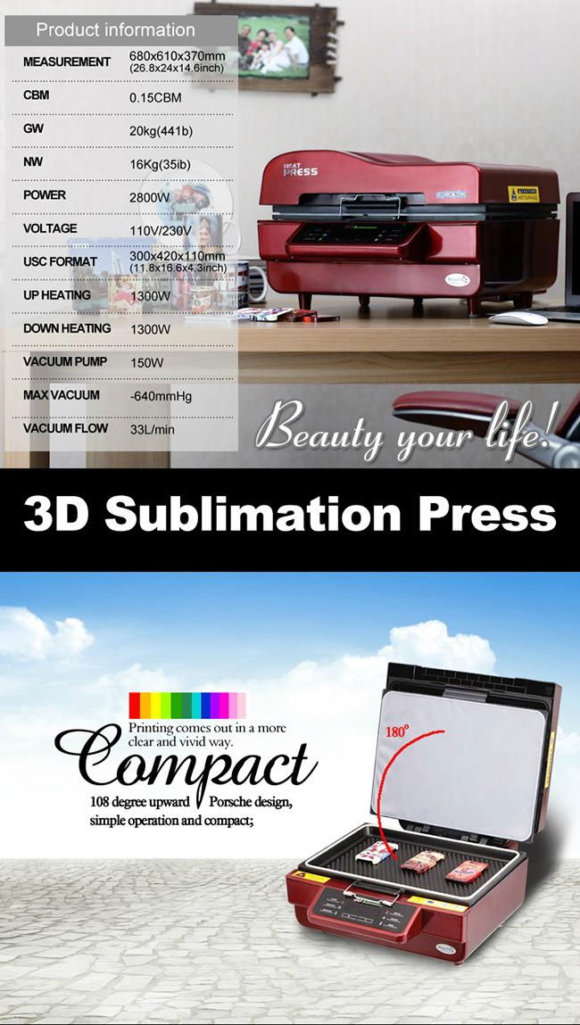 Combo Mug Phone Case 3D Heat Transfer Printing Machine 3