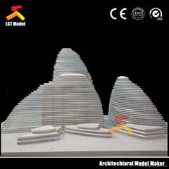 Customized shrunken architectural master plan models