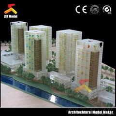 Customized miniature architectural shopping mall scale models