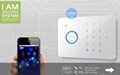 2015hot sale wireless gsm burglar alarm system ios & android app remote control 1