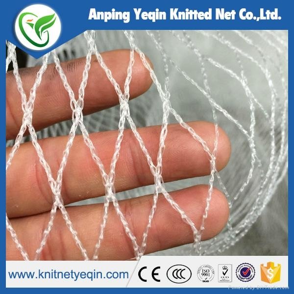 100% virgin material white knitted anti bird netting factory 3