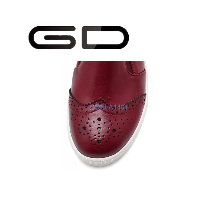 GD retro romantic carve patterns british style fashion flat shoes for women 4