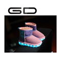 GD novelty LED flashing snow boot fashion warm winter shoes for kids 3