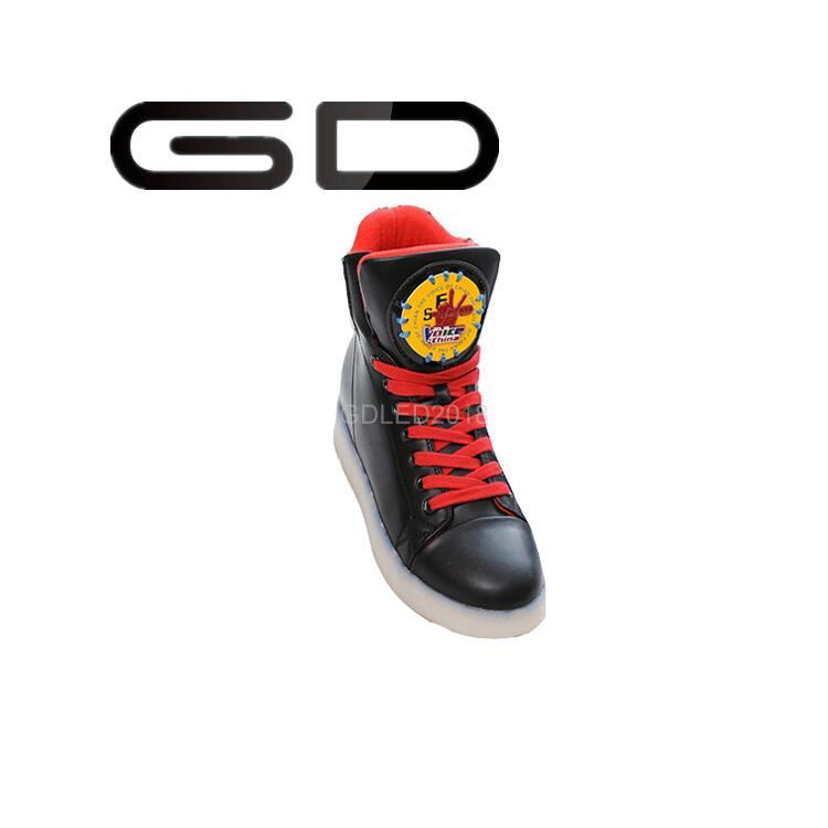 The voice brand LED shinny high top sneakers 2