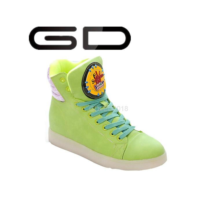 The voice brand LED shinny high top sneakers 3