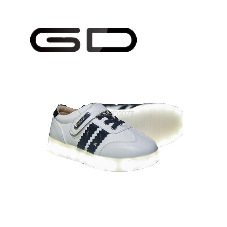 GD kids new fashion LED shinny shoes for cool young fashion children 4