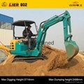 manufacture of Lier -802 2.2 small excavators for sale mini excavators