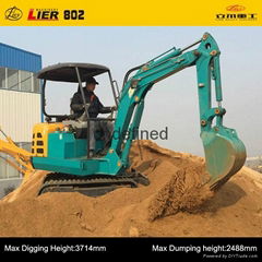 manufacture of Lier -802 2.2 small excavators for sale mini excavators