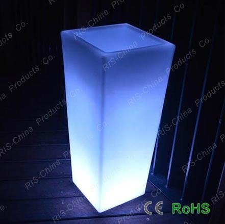 LED glow round shape stand and pot