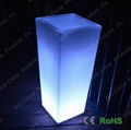 LED glow round shape stand and pot