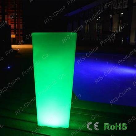 LED glow round shape stand and pot 2