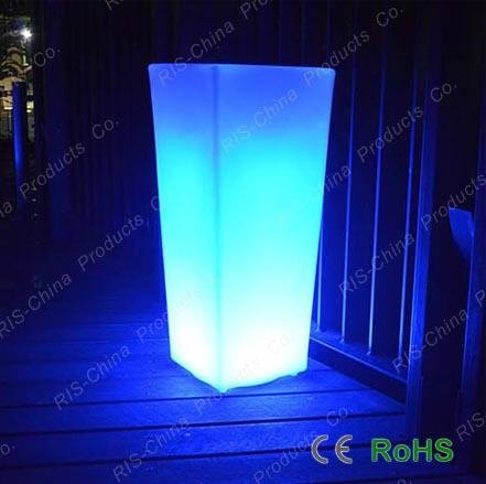 LED glow round shape stand and pot 4