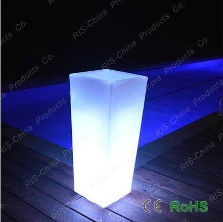 LED glow round shape stand and pot 5