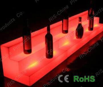 LED glow liquor display