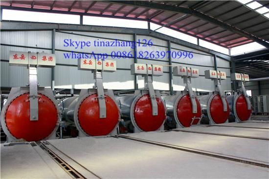 Aerated atoclaved concrete block production line 2