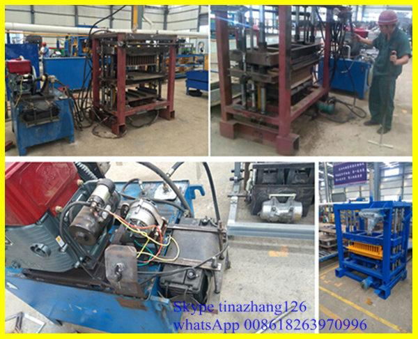 Diesel energy-saving concrete block making machine