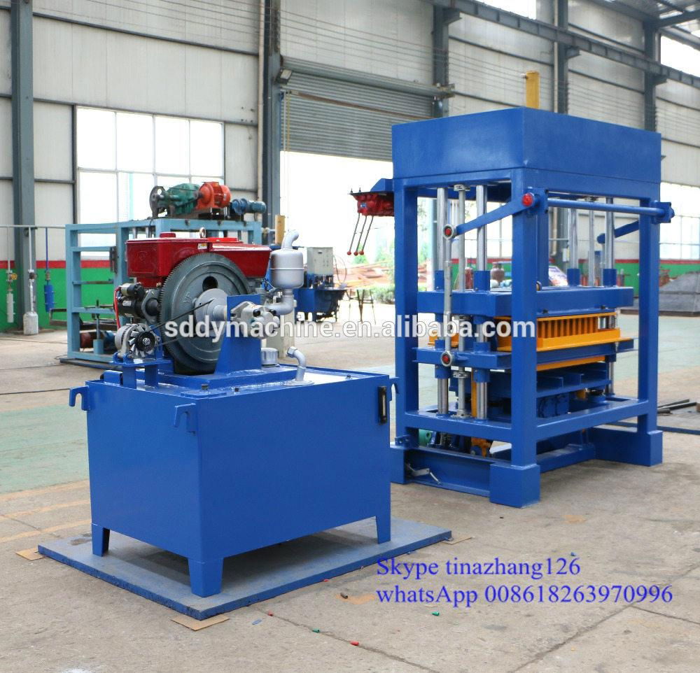 Diesel energy-saving concrete block making machine 4