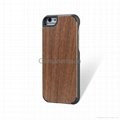 wood phone case solid phone protective cord back high quaility Iphone6/6P Walnut 2